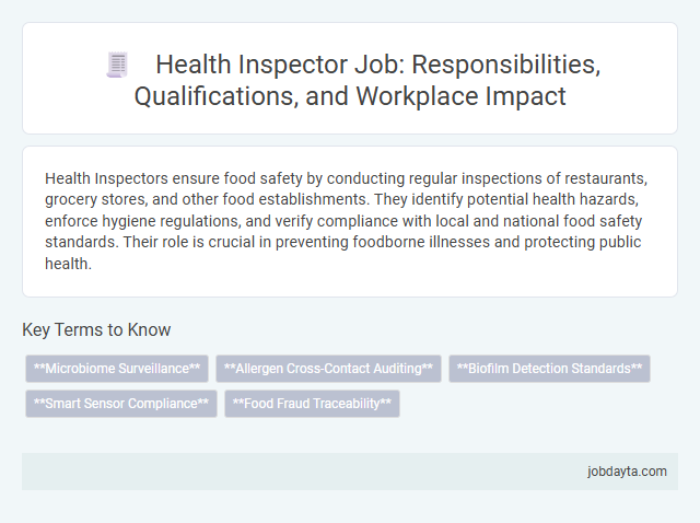 Health Inspector Job: Responsibilities, Qualifications, and Workplace Impact