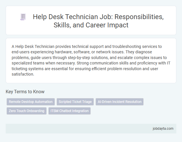 Help Desk Technician Job: Responsibilities, Skills, and Career Impact