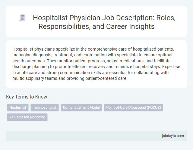 Hospitalist Physician Job Description: Roles, Responsibilities, and Career Insights