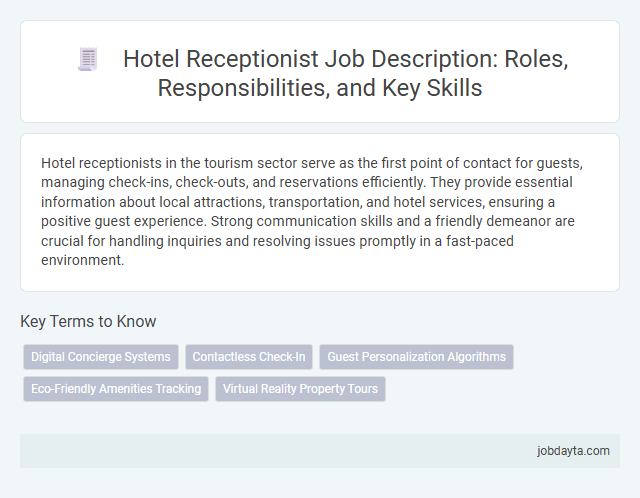 Hotel Receptionist Job Description: Roles, Responsibilities, and Key Skills