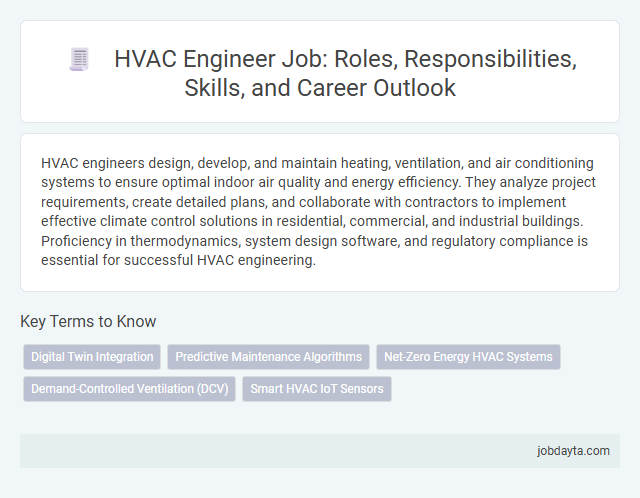 HVAC Engineer Job: Roles, Responsibilities, Skills, and Career Outlook