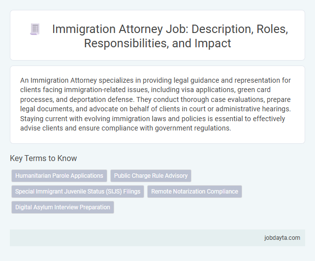 Immigration Attorney Job: Description, Roles, Responsibilities, and Impact