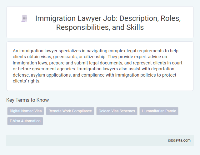 Immigration Lawyer Job: Description, Roles, Responsibilities, and Skills