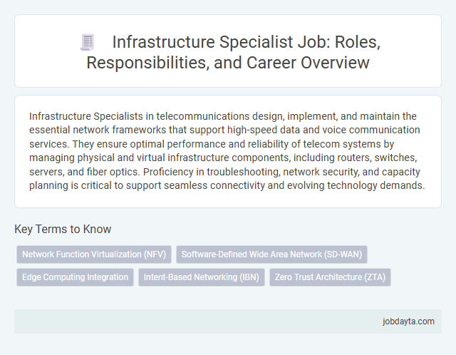 Infrastructure Specialist Job: Roles, Responsibilities, and Career Overview
