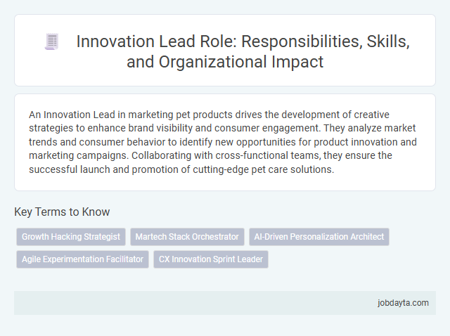 Innovation Lead Role: Responsibilities, Skills, and Organizational Impact
