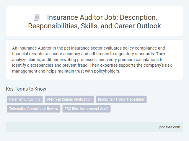 Insurance Auditor Job: Description, Responsibilities, Skills, and Career Outlook