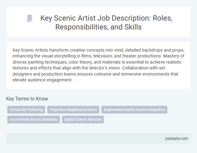 Key Scenic Artist Job Description: Roles, Responsibilities, and Skills