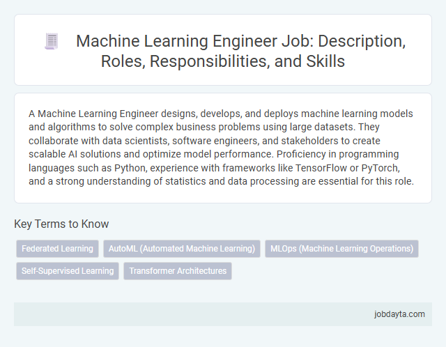 Machine Learning Engineer Job: Description, Roles, Responsibilities, and Skills