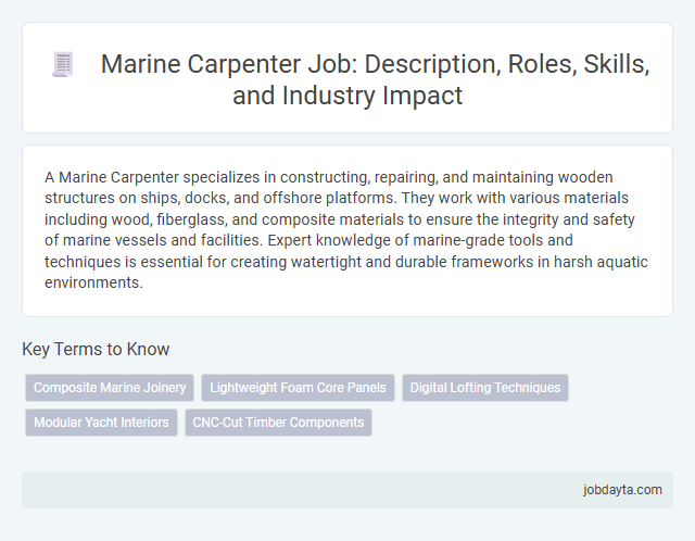 Marine Carpenter Job: Description, Roles, Skills, and Industry Impact