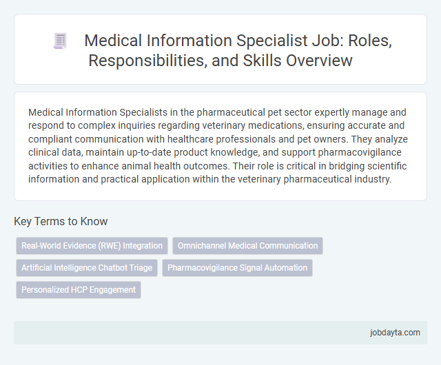 Medical Information Specialist Job: Roles, Responsibilities, and Skills Overview