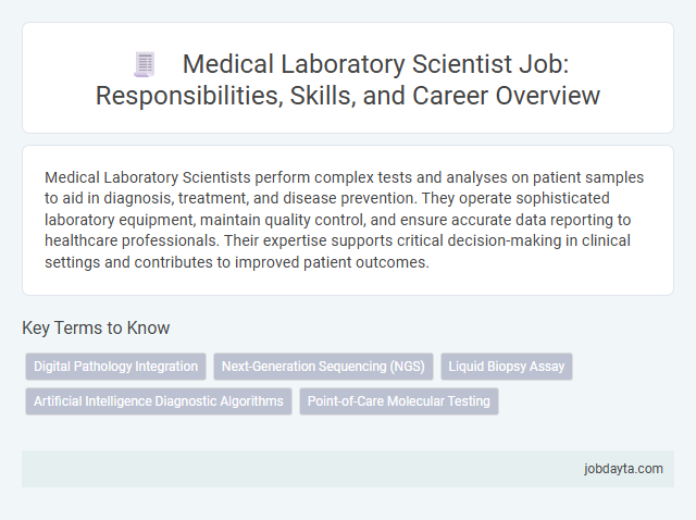 Medical Laboratory Scientist Job: Responsibilities, Skills, and Career Overview