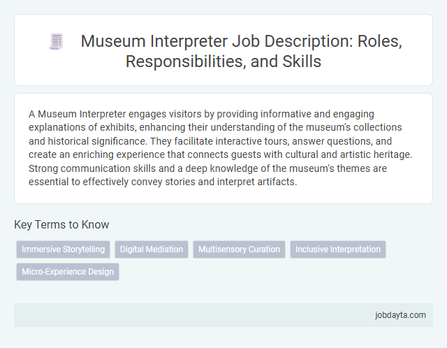 Museum Interpreter Job Description: Roles, Responsibilities, and Skills