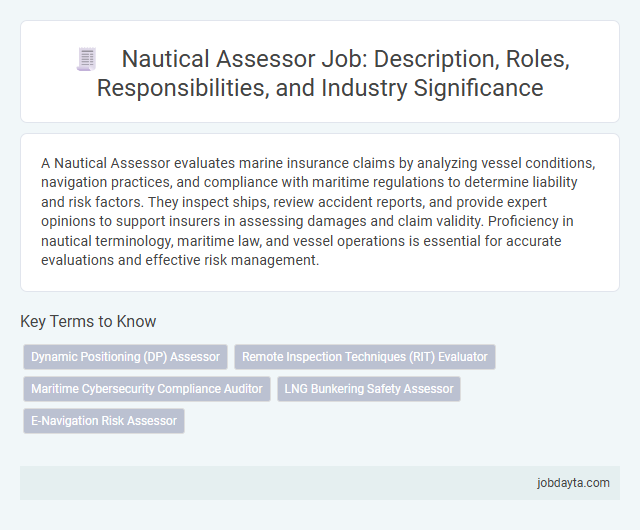 Nautical Assessor Job: Description, Roles, Responsibilities, and Industry Significance