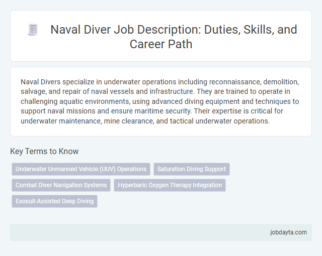Naval Diver Job Description: Duties, Skills, and Career Path