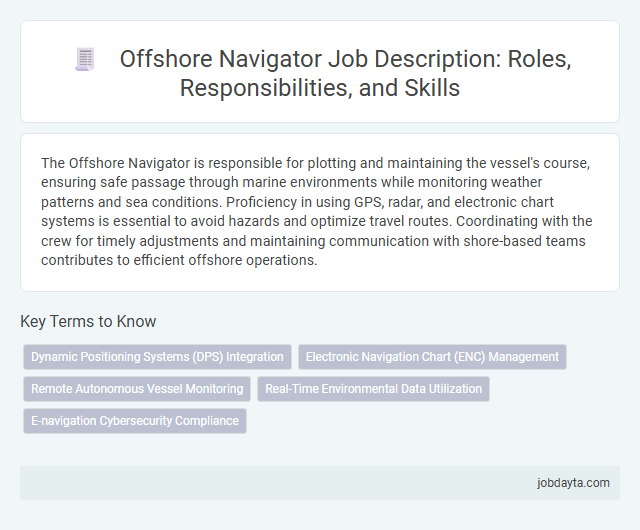 Offshore Navigator Job Description: Roles, Responsibilities, and Skills