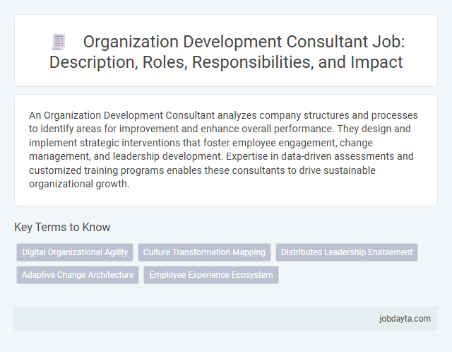 Organization Development Consultant Job: Description, Roles, Responsibilities, and Impact