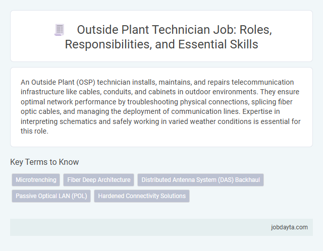 Outside Plant Technician Job: Roles, Responsibilities, and Essential Skills
