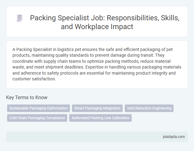 Packing Specialist Job: Responsibilities, Skills, and Workplace Impact