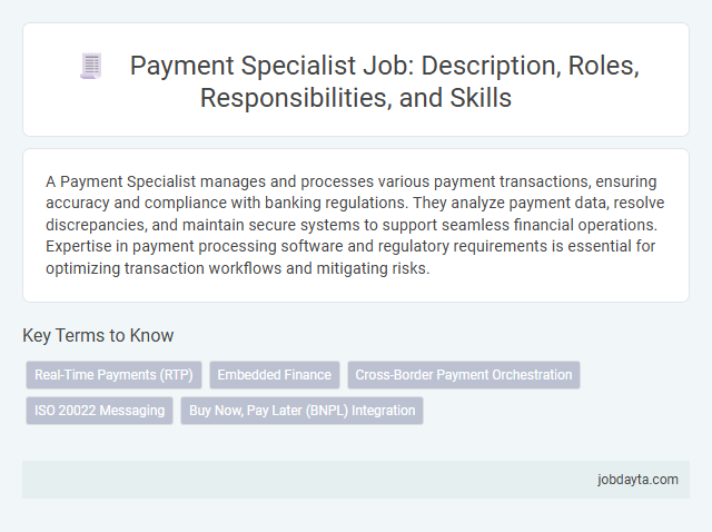 Payment Specialist Job: Description, Roles, Responsibilities, and Skills