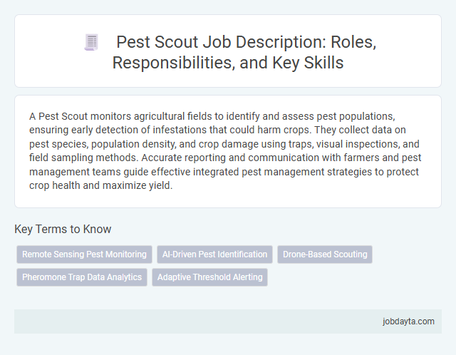 Pest Scout Job Description: Roles, Responsibilities, and Key Skills