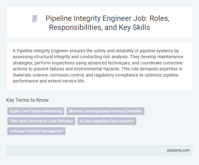 Pipeline Integrity Engineer Job: Roles, Responsibilities, and Key Skills