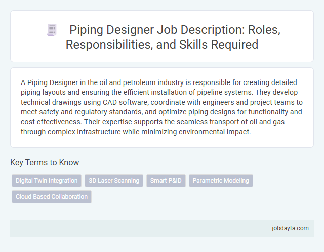 Piping Designer Job Description: Roles, Responsibilities, and Skills Required