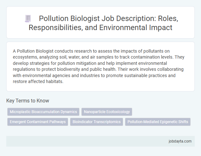 Pollution Biologist Job Description: Roles, Responsibilities, and Environmental Impact
