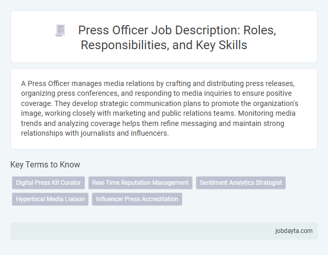Press Officer Job Description: Roles, Responsibilities, and Key Skills