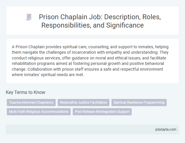 Prison Chaplain Job: Description, Roles, Responsibilities, and Significance