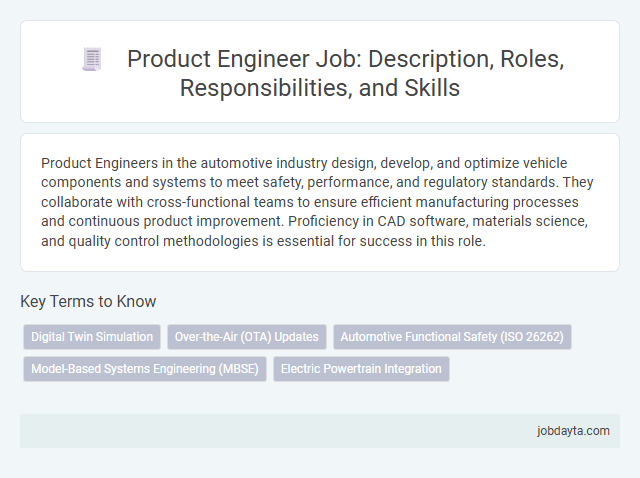 Product Engineer Job: Description, Roles, Responsibilities, and Skills