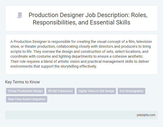 Production Designer Job Description: Roles, Responsibilities, and Essential Skills