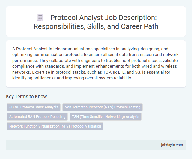 Protocol Analyst Job Description: Responsibilities, Skills, and Career Path