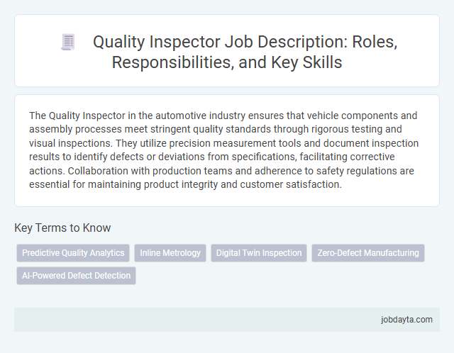 Quality Inspector Job Description: Roles, Responsibilities, and Key Skills