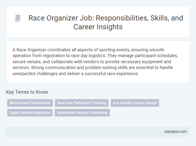 Race Organizer Job: Responsibilities, Skills, and Career Insights