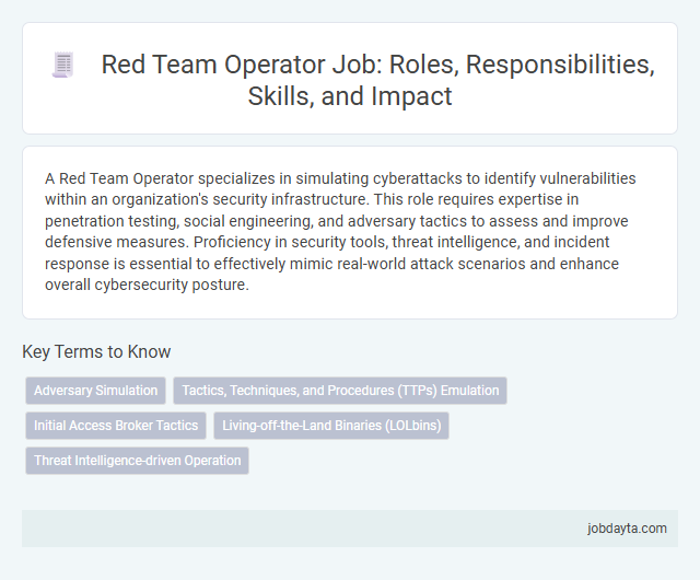 Red Team Operator Job: Roles, Responsibilities, Skills, and Impact