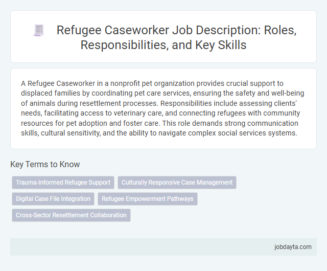 Refugee Caseworker Job Description: Roles, Responsibilities, and Key Skills