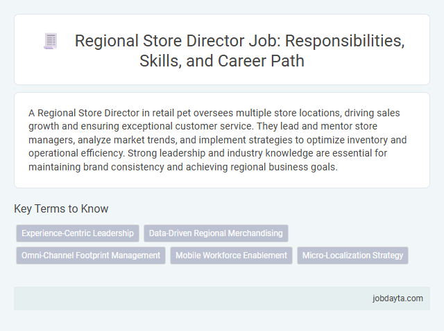 Regional Store Director Job: Responsibilities, Skills, and Career Path