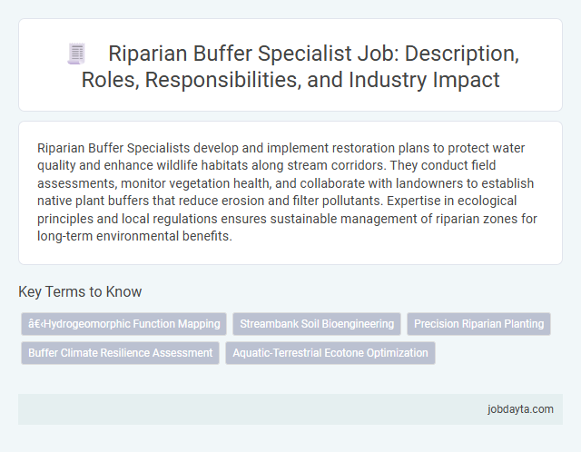 Riparian Buffer Specialist Job: Description, Roles, Responsibilities, and Industry Impact