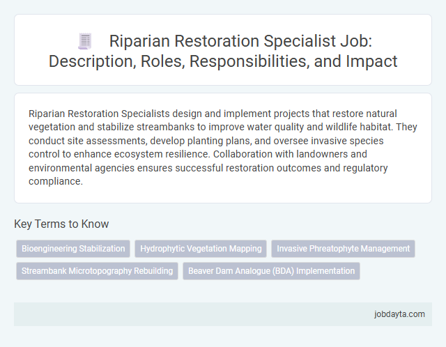 Riparian Restoration Specialist Job: Description, Roles, Responsibilities, and Impact