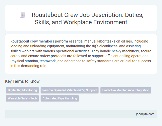 Roustabout Crew Job Description: Duties, Skills, and Workplace Environment
