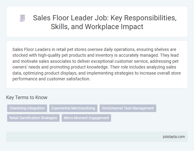 Sales Floor Leader Job: Key Responsibilities, Skills, and Workplace Impact