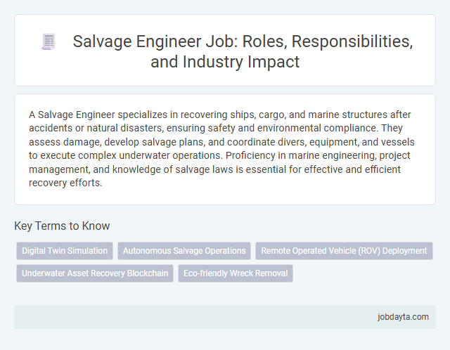 Salvage Engineer Job: Roles, Responsibilities, and Industry Impact