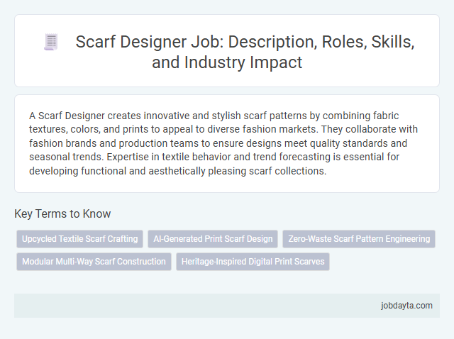 Scarf Designer Job: Description, Roles, Skills, and Industry Impact