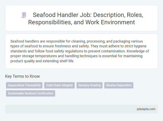 Seafood Handler Job: Description, Roles, Responsibilities, and Work Environment