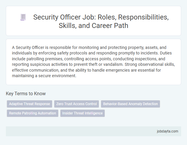 Security Officer Job: Roles, Responsibilities, Skills, and Career Path