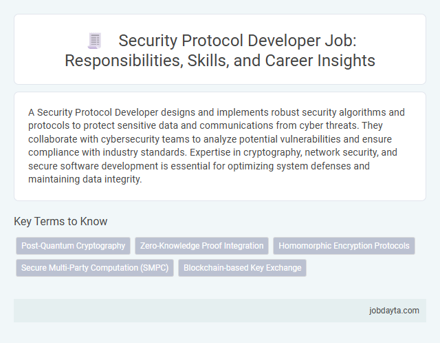 Security Protocol Developer Job: Responsibilities, Skills, and Career Insights
