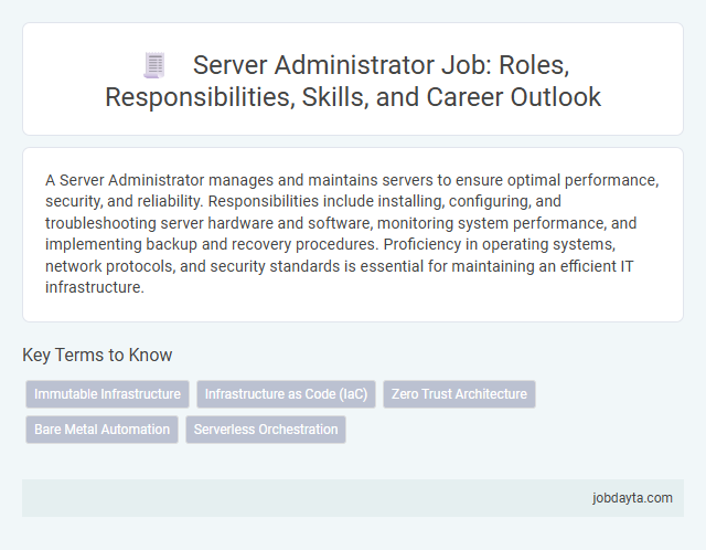 Server Administrator Job: Roles, Responsibilities, Skills, and Career Outlook