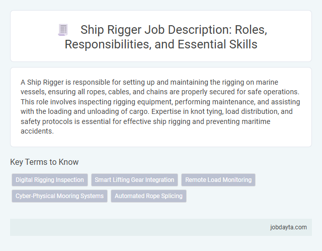 Ship Rigger Job Description: Roles, Responsibilities, and Essential Skills