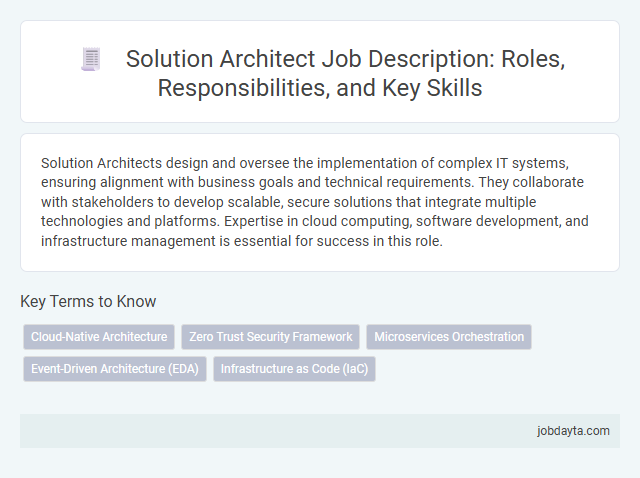 Solution Architect Job Description: Roles, Responsibilities, and Key Skills