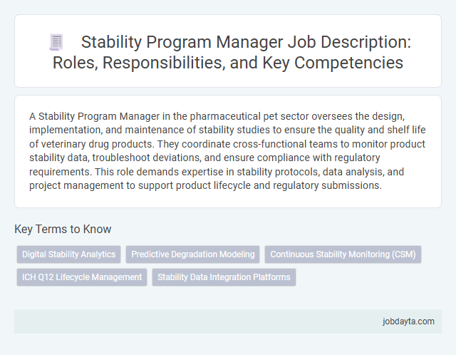 Stability Program Manager Job Description: Roles, Responsibilities, and Key Competencies